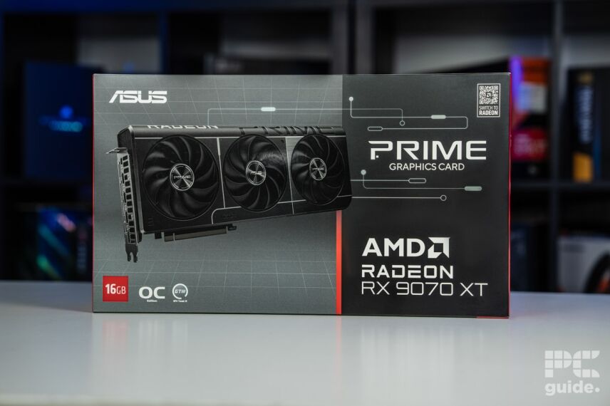 ASUS Prime RX 9070 XT OC box, Image by PC Guide