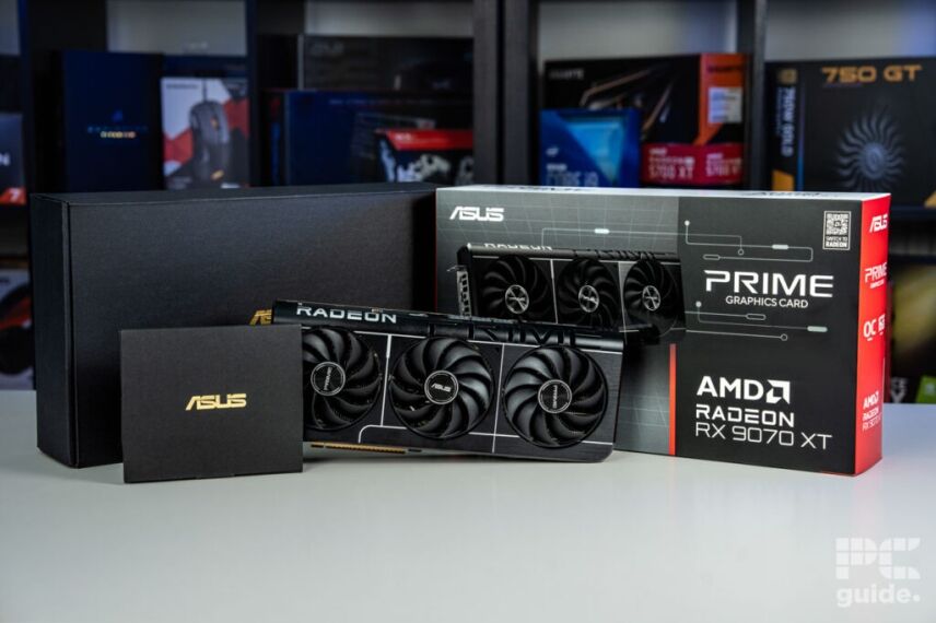 ASUS Prime RX 9070 XT OC box contents, Image by PC Guide