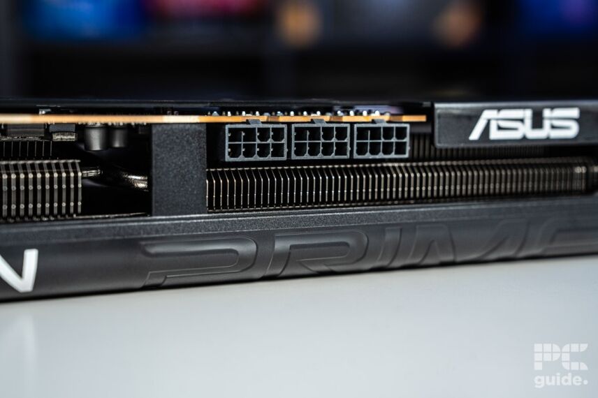 ASUS Prime RX 9070 XT OC power connectors, Image by PC Guide